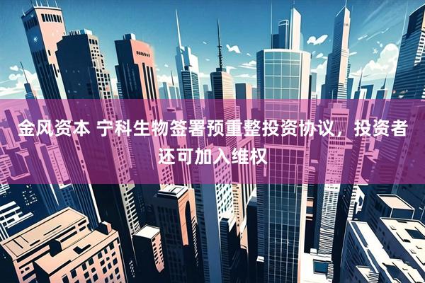 金风资本 宁科生物签署预重整投资协议，投资者还可加入维权