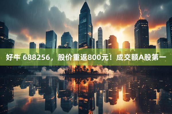好牛 688256，股价重返800元！成交额A股第一